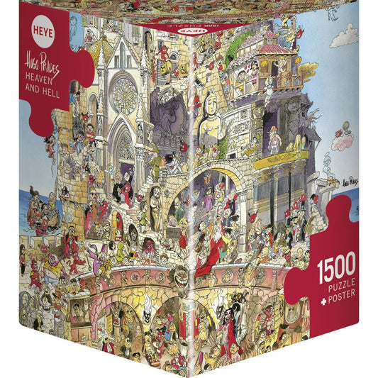 Puzzle - Heye - Triangular Box - Prades; Heaven & Hell 1500Pc