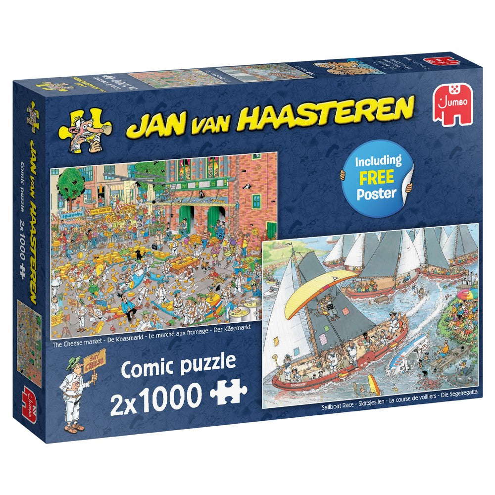 Puzzle - Jumbo Jan van Haasteren - Cheese Market 2X1000Pc