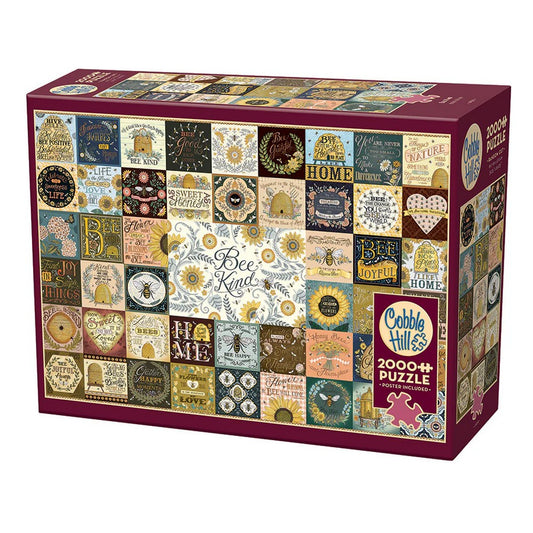 Puzzle - Cobble Hill - Bee Kind 2000Pc