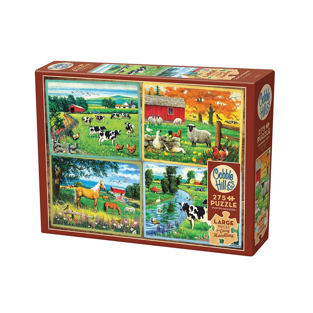 Puzzle - Cobble Hill - Country Friends 275Pcxl