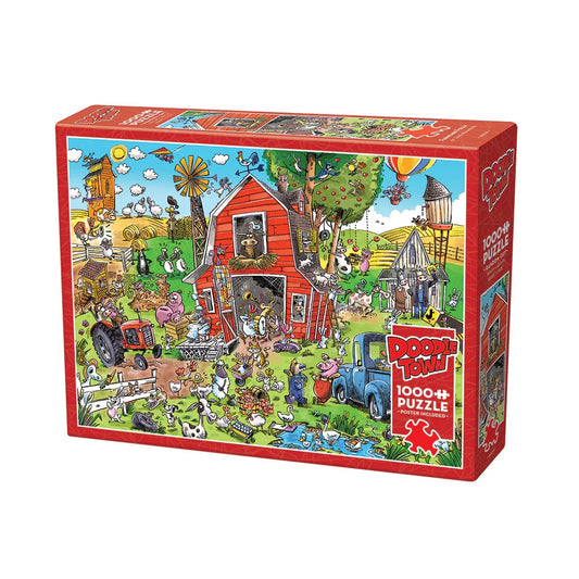 Puzzle - Cobble Hill - Doodletown Farmyard Folly 1000