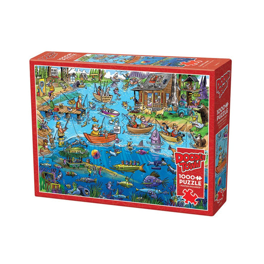 Puzzle - Cobble Hill - Doodletown Gone Fishing 1000Pc