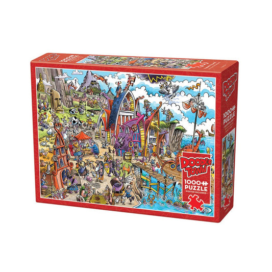 Puzzle - Cobble Hill - Doodletown Viking Village 1000