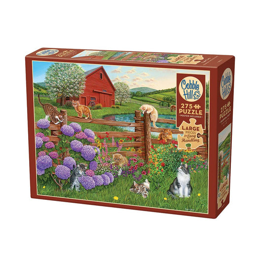 Puzzle - Cobble Hill - Farm Cats 275Pcxl
