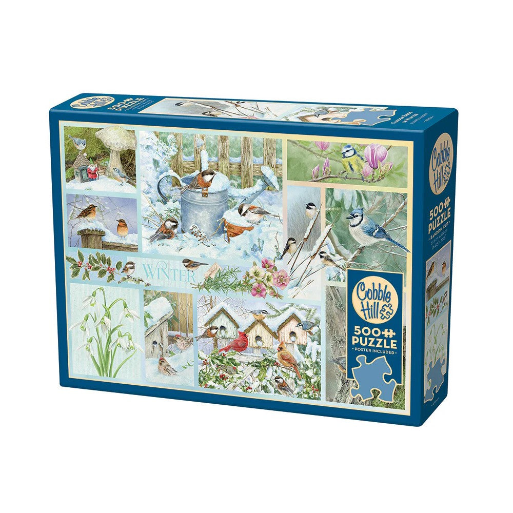 Puzzle - Cobble Hill - Garden Birds In Winter 500Pc