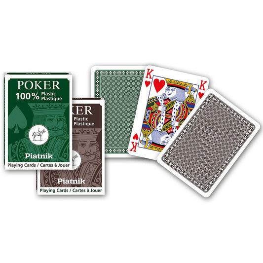 Poker 100% Plastic; Jumbo Indx