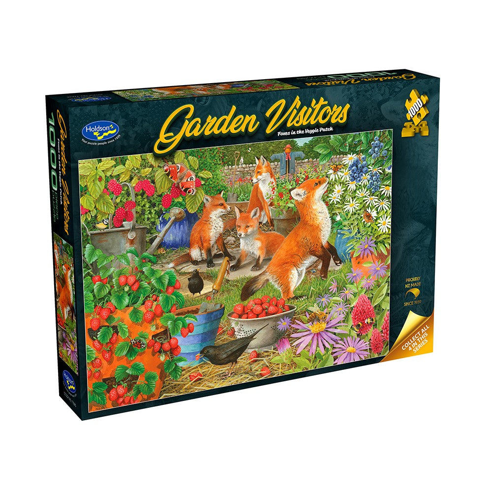 Puzzle - Holdson - Garden Visitors Foxes 1000Pc
