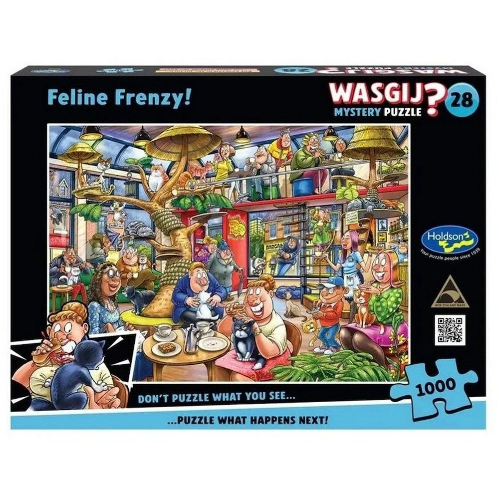 Puzzle - Holdson - Wasgij? - Mystery - #28 - Feline Frenzy 1000pc