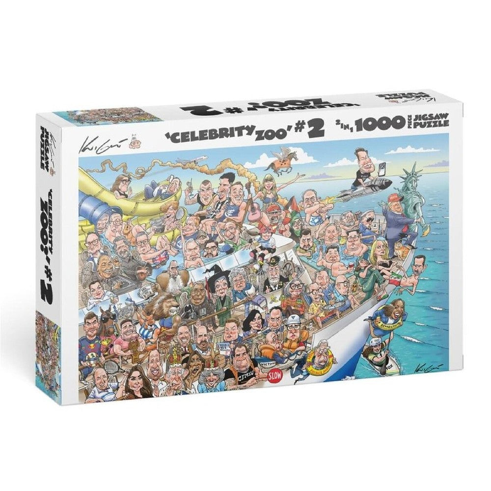 Puzzle - Mark Knight's Celebrity Zoo #2, 1000pc