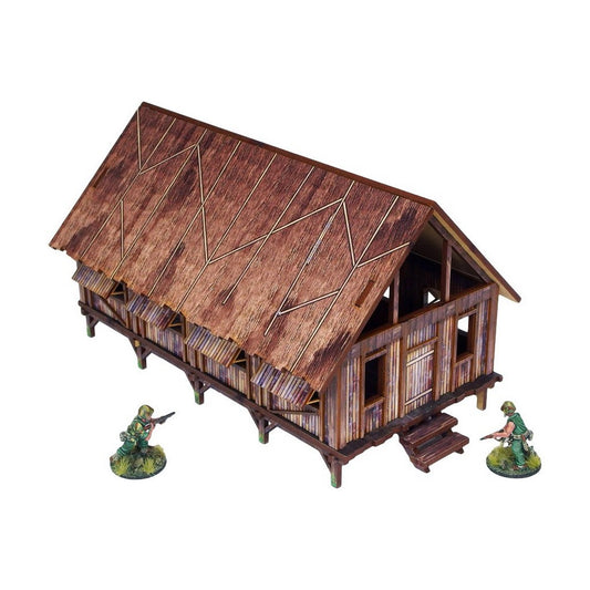 Micro Art Studio - WW2 Pacific Barracks (1) PREPAINTED [28mm/1:56]