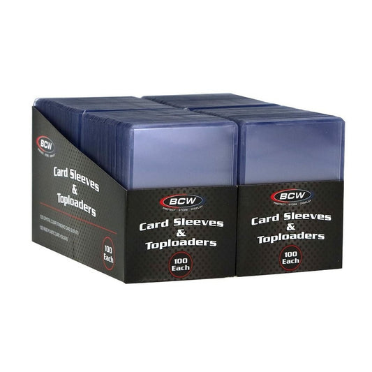 BCW - Card Sleeves - 2 5/8 X 3 5/8 + Toploader - 3 X 4