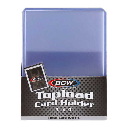 BCW - Toploaders - Topload Holder - 3X4X2.75 Mm-108 Pt. Thick Card