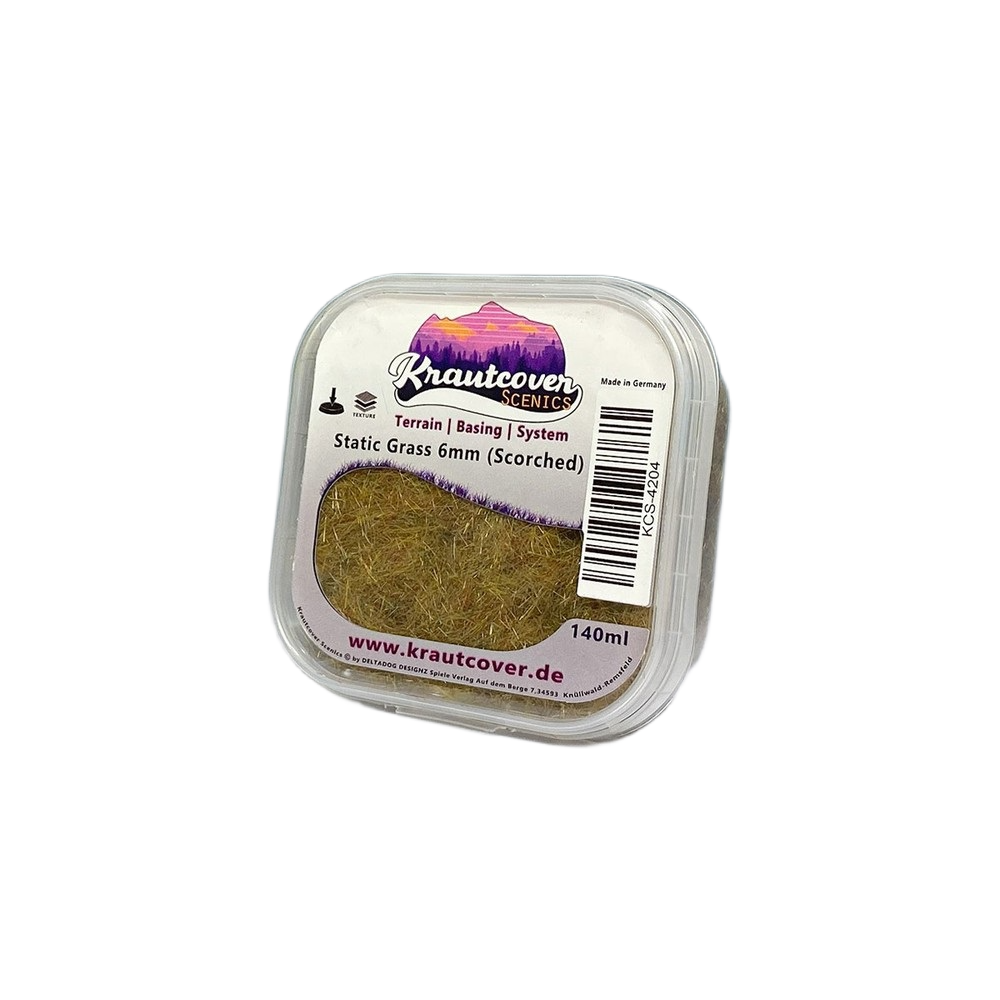 Krautcover Scenics - Static Grass Scorched 6mm (140ml)