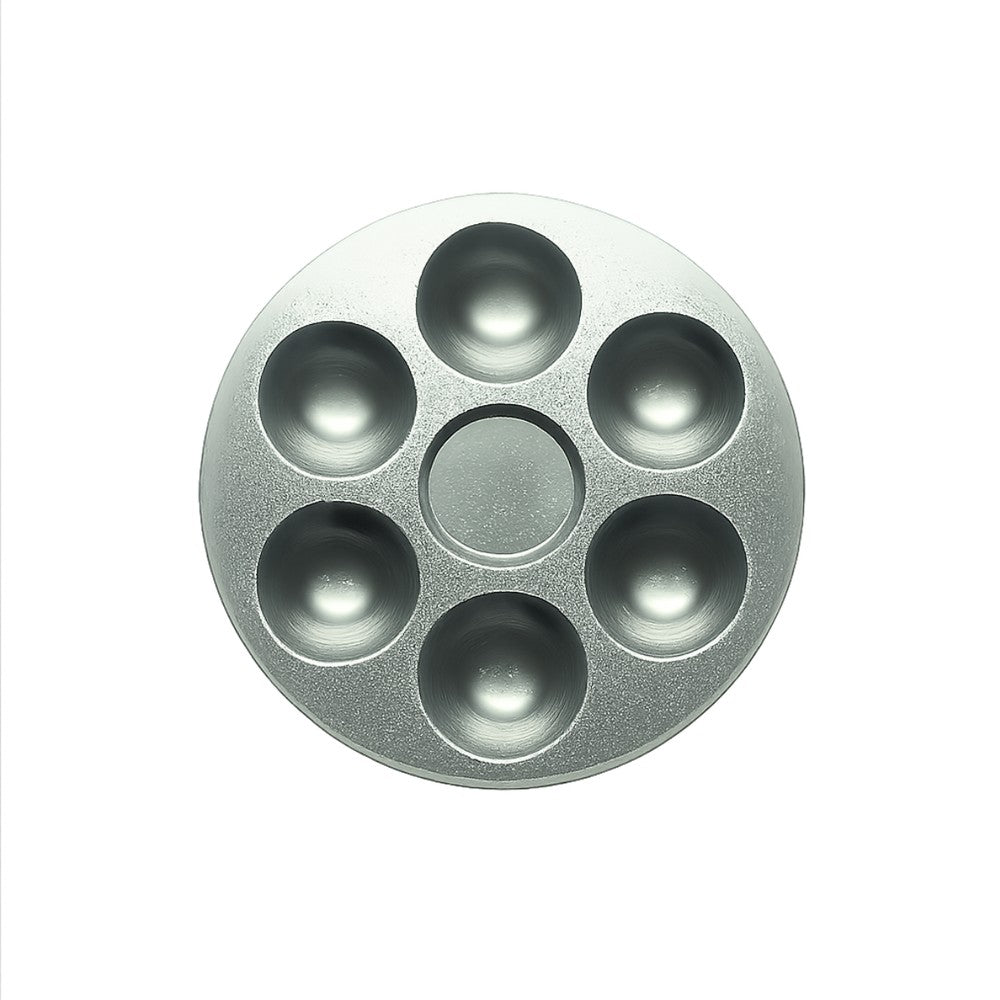 PK Pro - Aluminium Colour Palette Round 6 Wells (11cm)