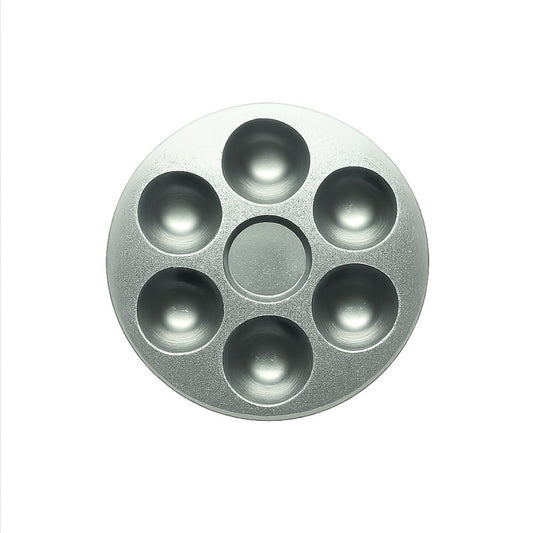 PK Pro - Aluminium Colour Palette Round 6 Wells (11cm)