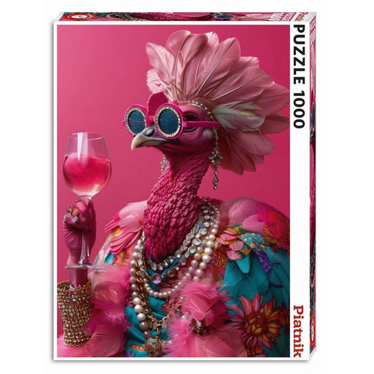 Puzzle - Piatnik - Pink Birdie, 1000pcs
