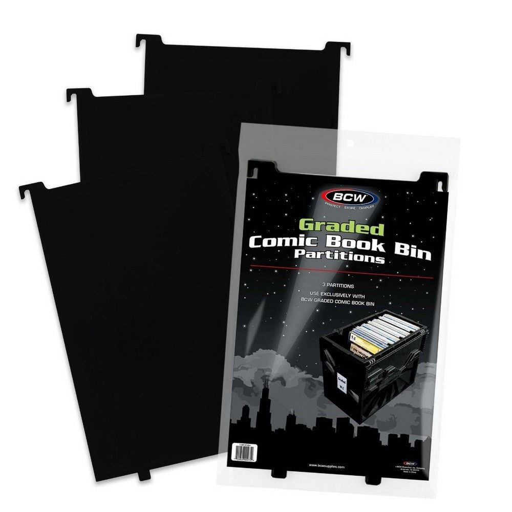 BCW - Comic Bins - Partitions - Graded - Black