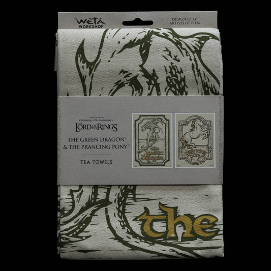 WETA - The Lord of the Rings Trilogy - Tea Towel - Green Dragon & Prancing Pony 2PK