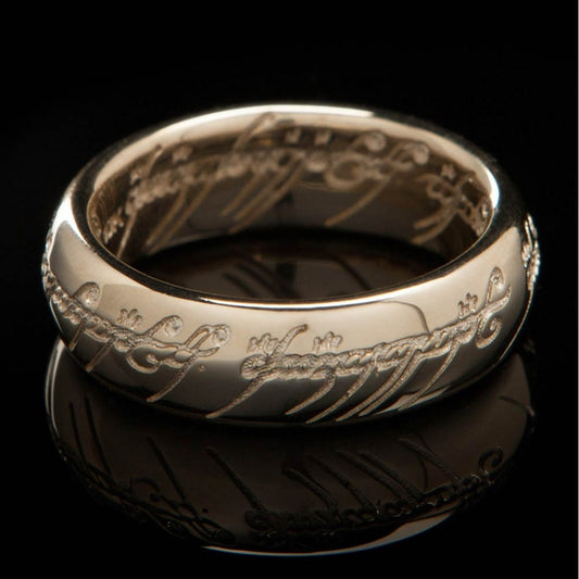 WETA - The Lord of the Rings Trilogy - The One Ring (with runes) - 10K Solid Gold Size 8