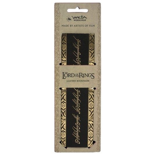 WETA - The Lord of the Rings Trilogy - Leather Bookmark - The One Ring Inscription