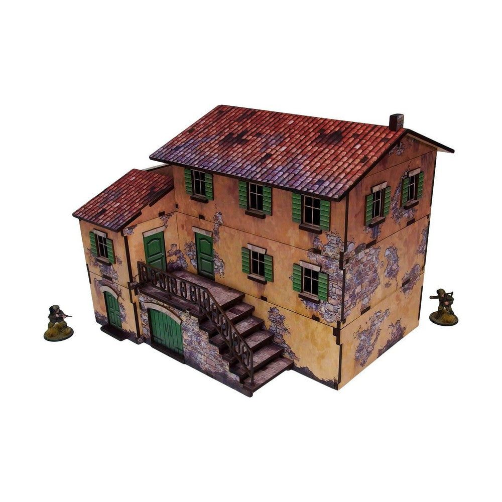 Micro Arts Studio - WW2 Italy Large House (1) PREPAINTED [28mm/1:56]