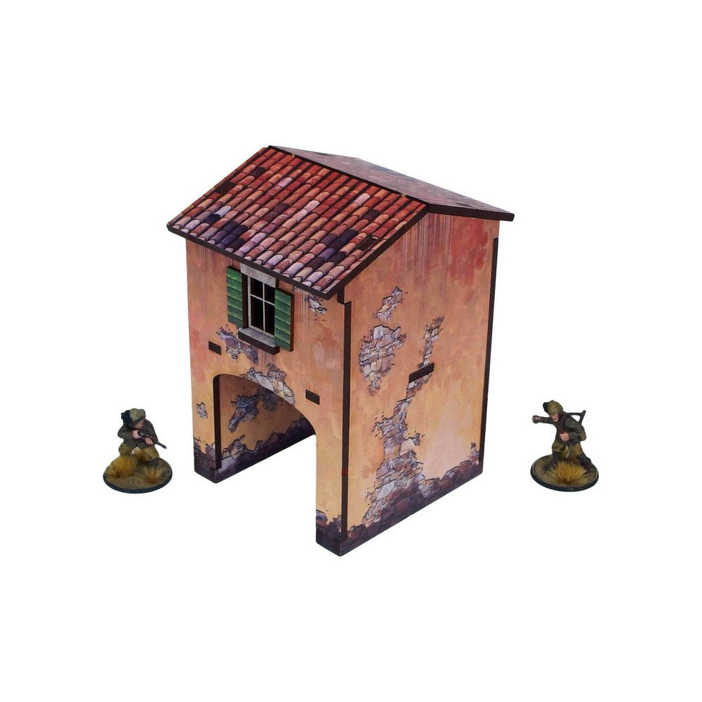 Micro Arts Studio - WW2 Italy Gate House (1) PREPAINTED [28mm/1:56]