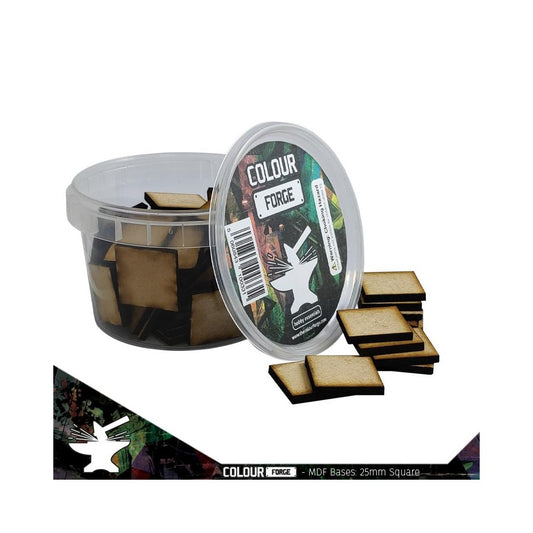 The War Hub - MDF Bases - 25mm Square (70)