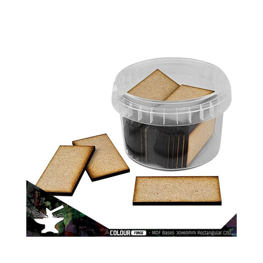 The War Hub - MDF Bases - 60x30mm Rectangular (24)