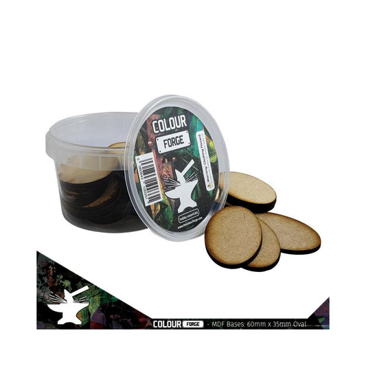 The War Hub - MDF Bases - 60x35mm Oval (30)