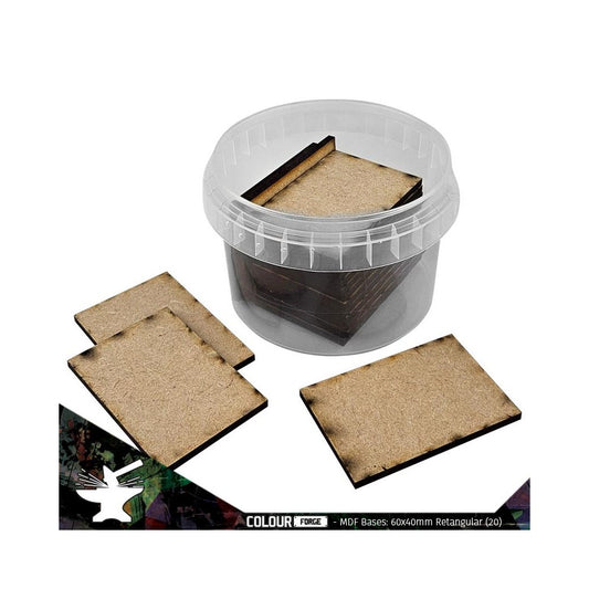 The War Hub - MDF Bases - 60x40mm Rectangular (18)