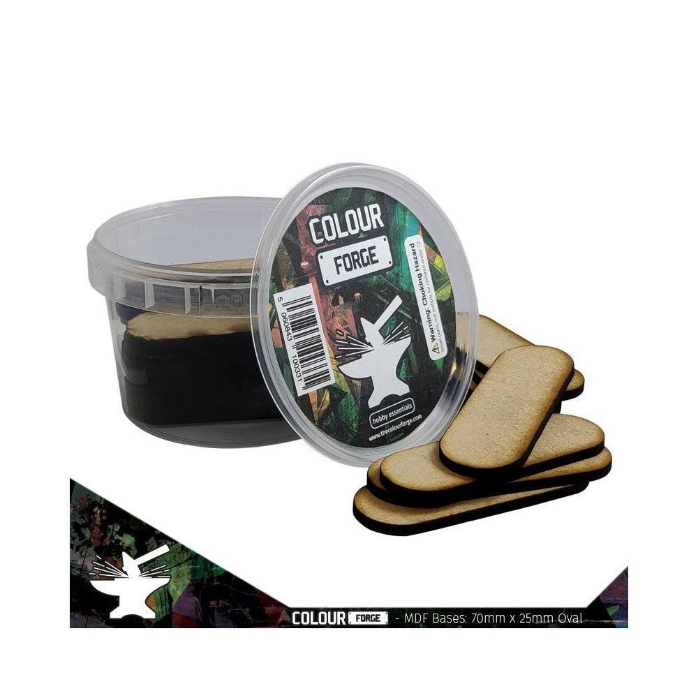The War Hub - MDF Bases - 70x25mm Oval (26)