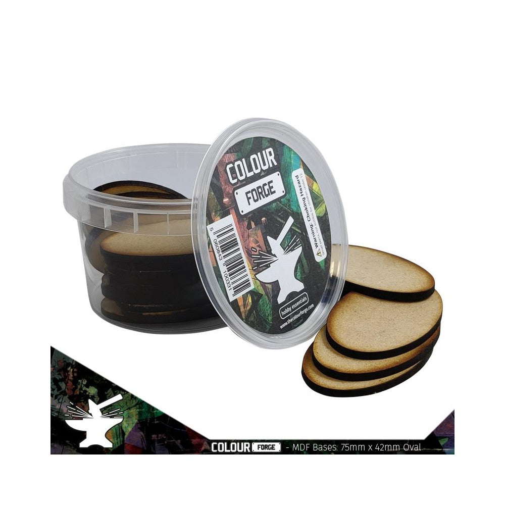 The War Hub - MDF Bases - 75x42mm Oval (18)