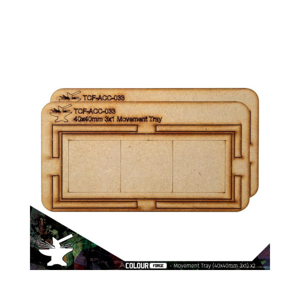 The War Hub - Movement Tray 40mm (3 x 1)