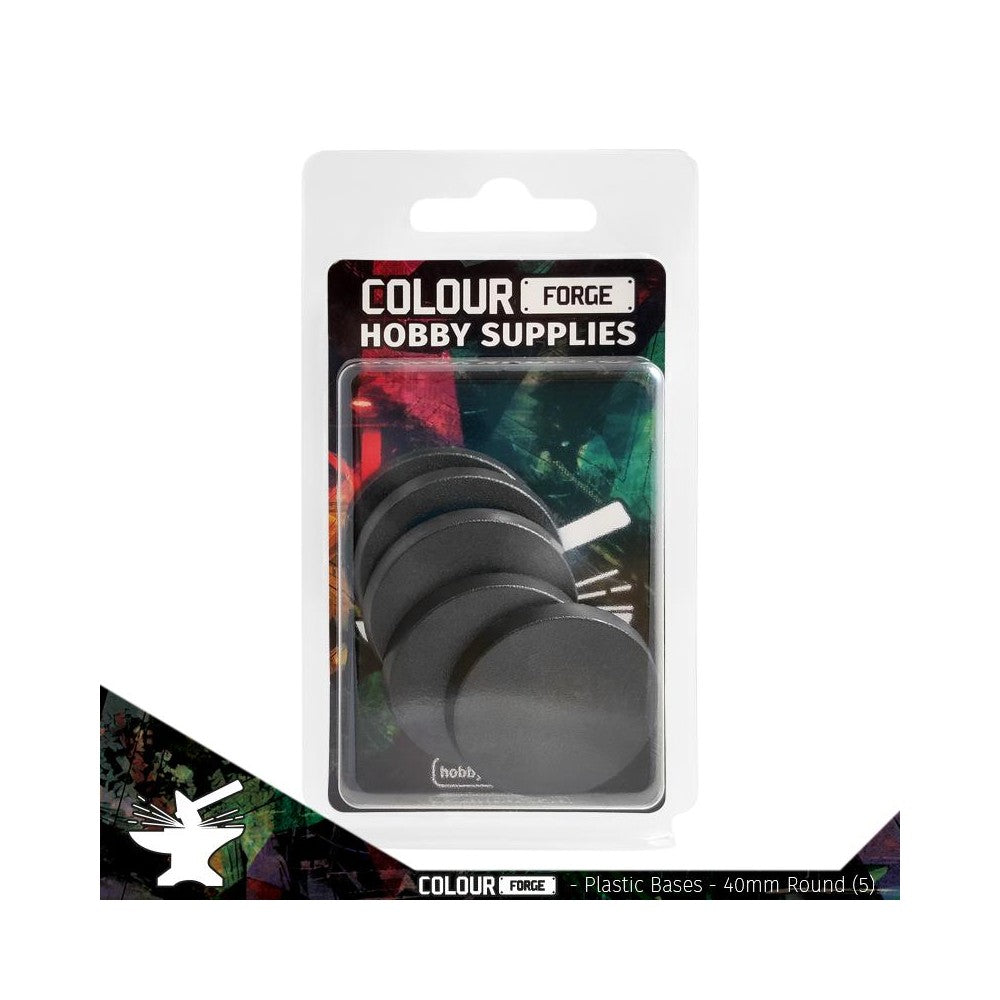 The War Hub - Plastic Bases - 40mm Round x5