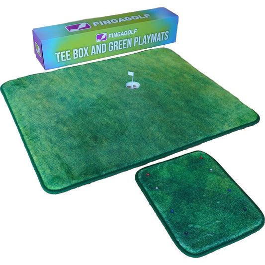 Fingagolf Tee Box and Green Playmats