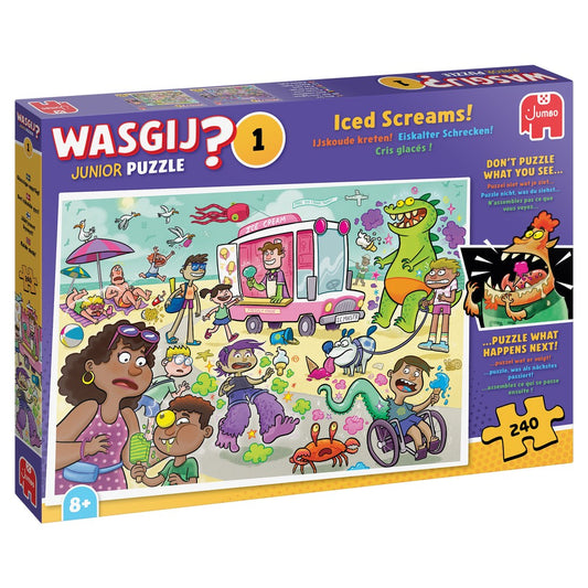 Puzzle - Jumbo - Wasgij Junior 1 - Iced Screams! (240 pieces)