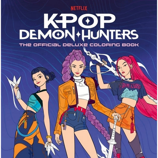 KPop Demon Hunters: The Official Deluxe Colouring Book Paperback