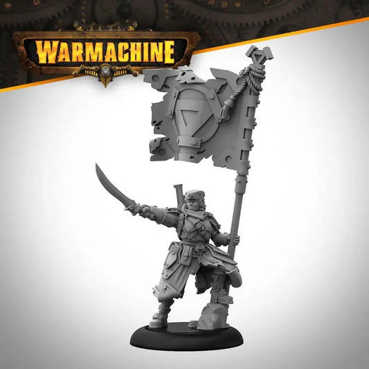Warmachine Direct Khador Winter Korps Winter Korps Infantry Standard Bearer Variant