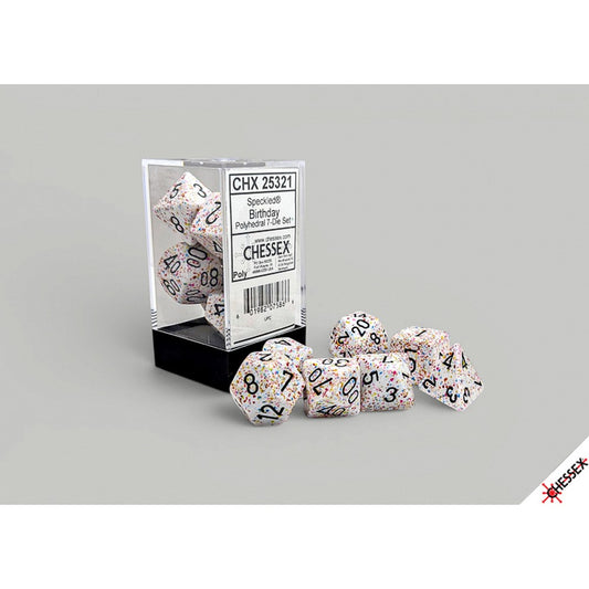 CHX 25321 Speckled Birthday Polyhedral 7-Dice Set