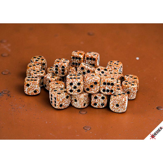 CHX 25933 Speckled Rust 12mm d6 Dice Block (36 dice)