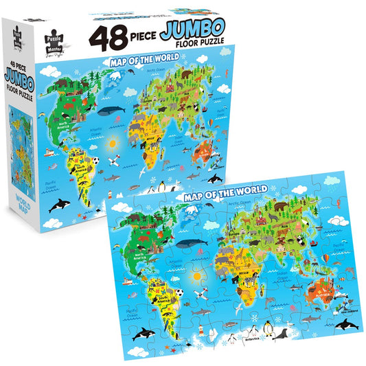 Puzzle - BMS - 48 Piece Jumbo Floor World Map