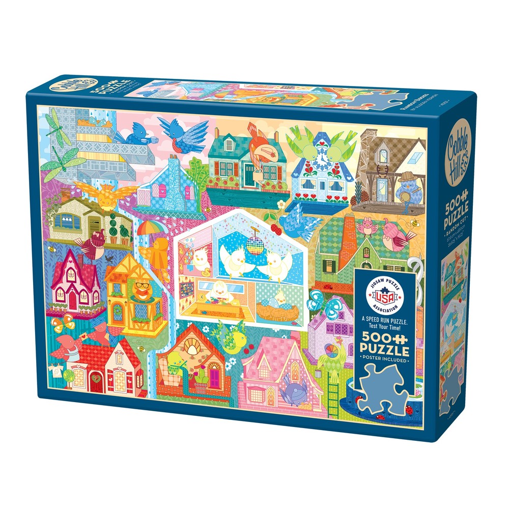 Puzzle - Cobble Hill - Rainbow Birdies - 500pc