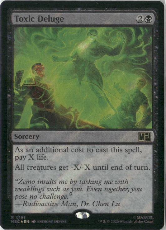 Scan Image | Toxic Deluge (Surge Foil) - Commander: Marvel Super Heroes | [87DCE1E1]
