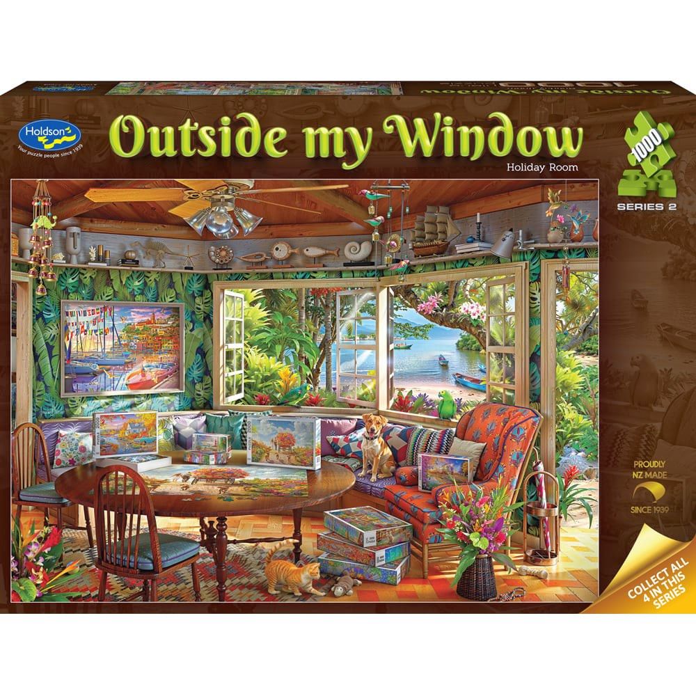 Puzzle - Holdson - Outside my Window S2 - 1000pc Puzzle - Holiday Room