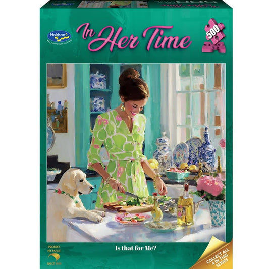 Puzzle - Holdson - In Her Time - 500XLpc Puzzle - Is That For Me?