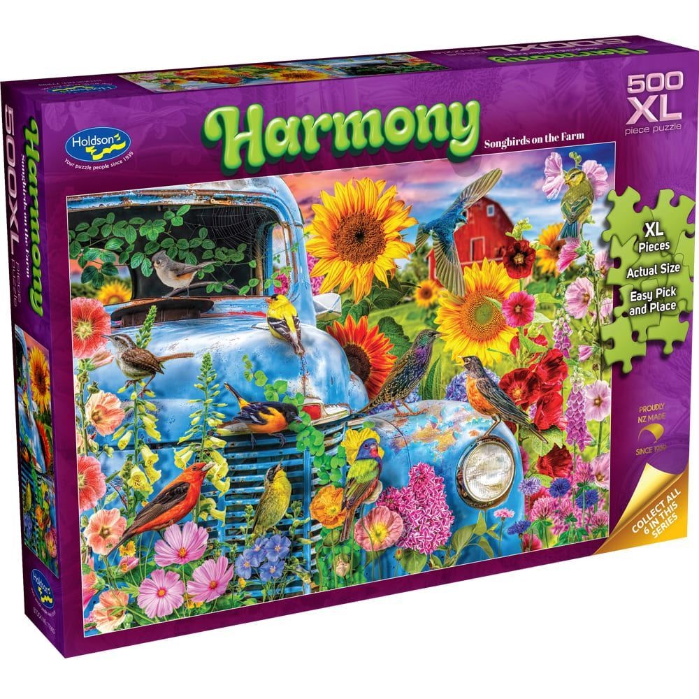 Puzzle - Holdson - Harmony - 500XLpc Puzzle - Songbirds on the Farm