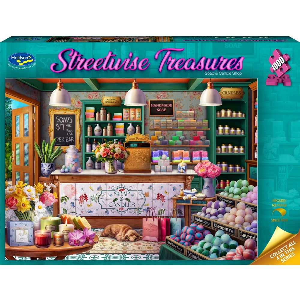 Puzzle - Holdson - Streetwise Treasures - 1000pc Puzzle - Soap & Candle Shop