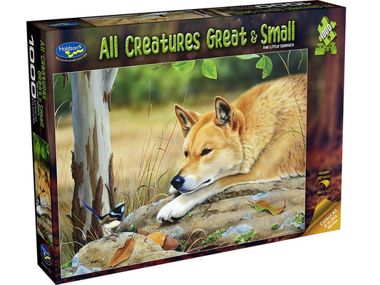 Puzzle - Holdson - All Creatures Great & Small - 1000pc Puzzle - Little Sidekick