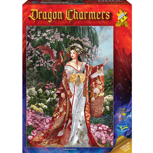 Puzzle - Holdson - Dragon Charmers - 1000pc Puzzle - Sekkerastoya - Red