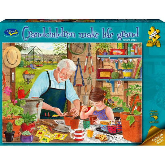 Puzzle - Holdson - Grandchildren Make Life Grand - 1000pc Puzzle - Sowing Seeds